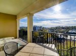 Private Balcony Overlooking Coligny Plaza and Slight Ocean Views from 503 North Shore Place